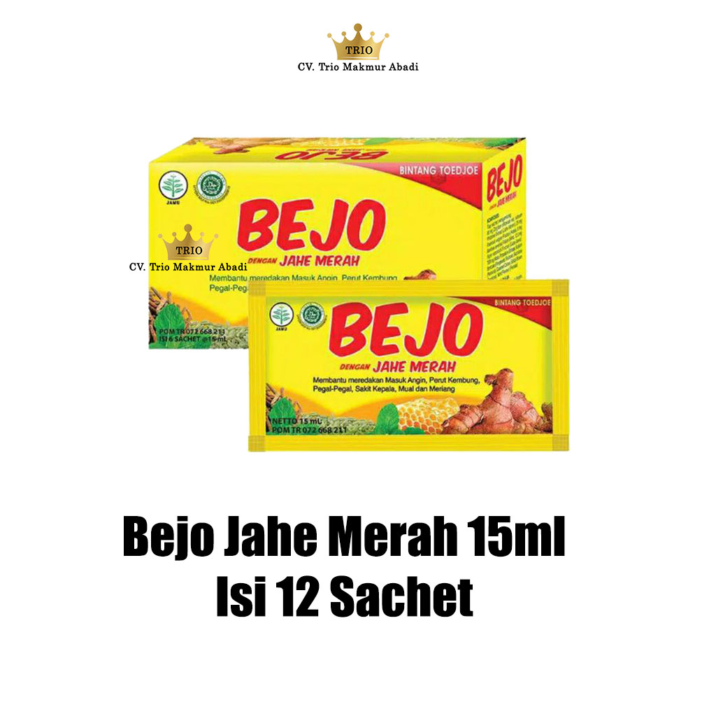 

Bejo Jahe Merah 15ml Isi 12 Sachet