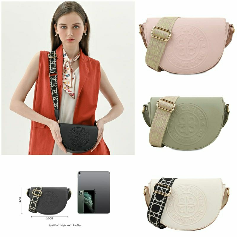 Les Catino Gilmore Saddle Crossbody Tas Selempang