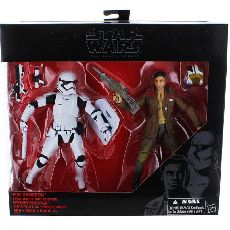 Hasbro Star Wars The Black Series Poe Dameron dan Stormtrooper 2-Pack