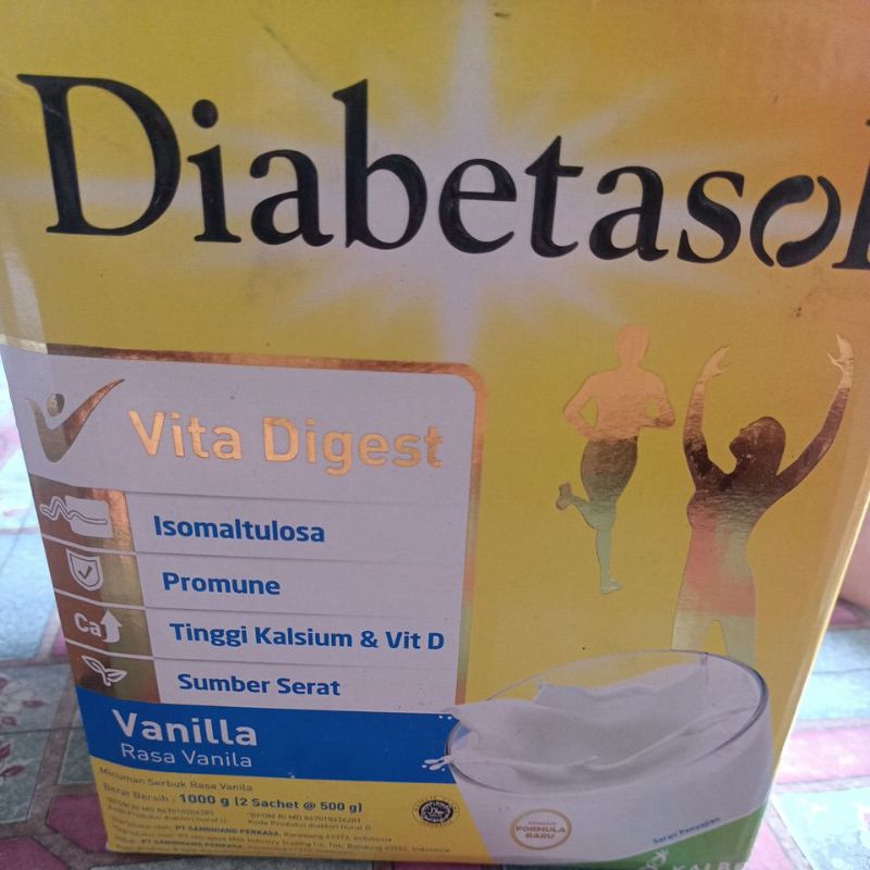 

diabetasol vanila coklat almond 570 gr