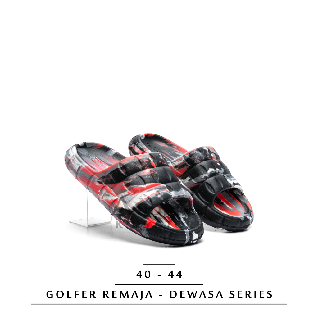 Andrian - Sandal Pria Dewasa Loreng / Sandal Selop Pria corak corak Golfer