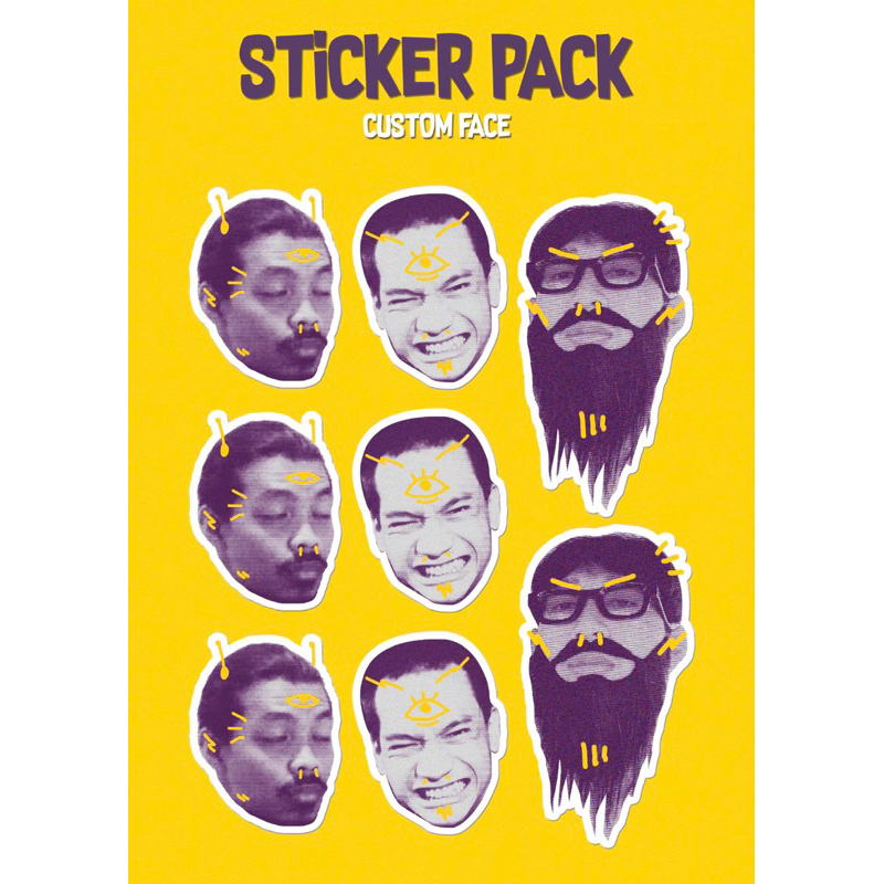 

STICKER CUSTOM WAJAH | Vinyl Material