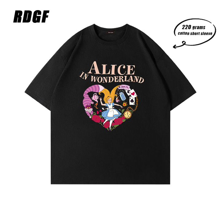 RDGF OVERSIZE  T-Shirt  fashion Heart Break fashion alice di negeri ajaib/A0940