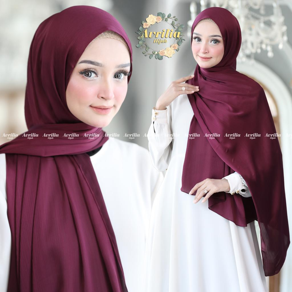 Pashmina Cradenza Silk Premium / Hijab Pashmina Panjang