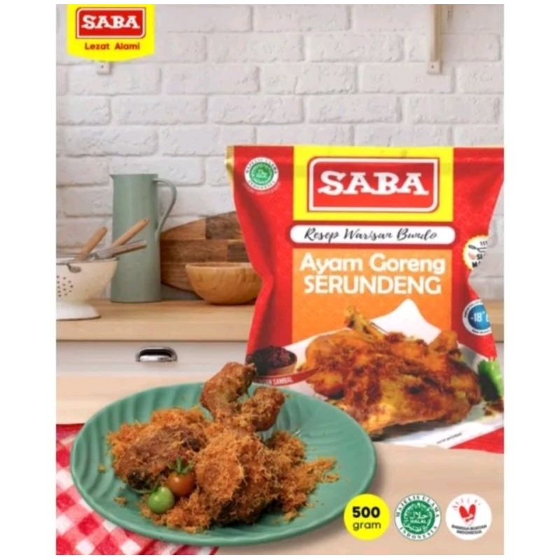 

Ayam Goreng Serundeng Saba 500 gr