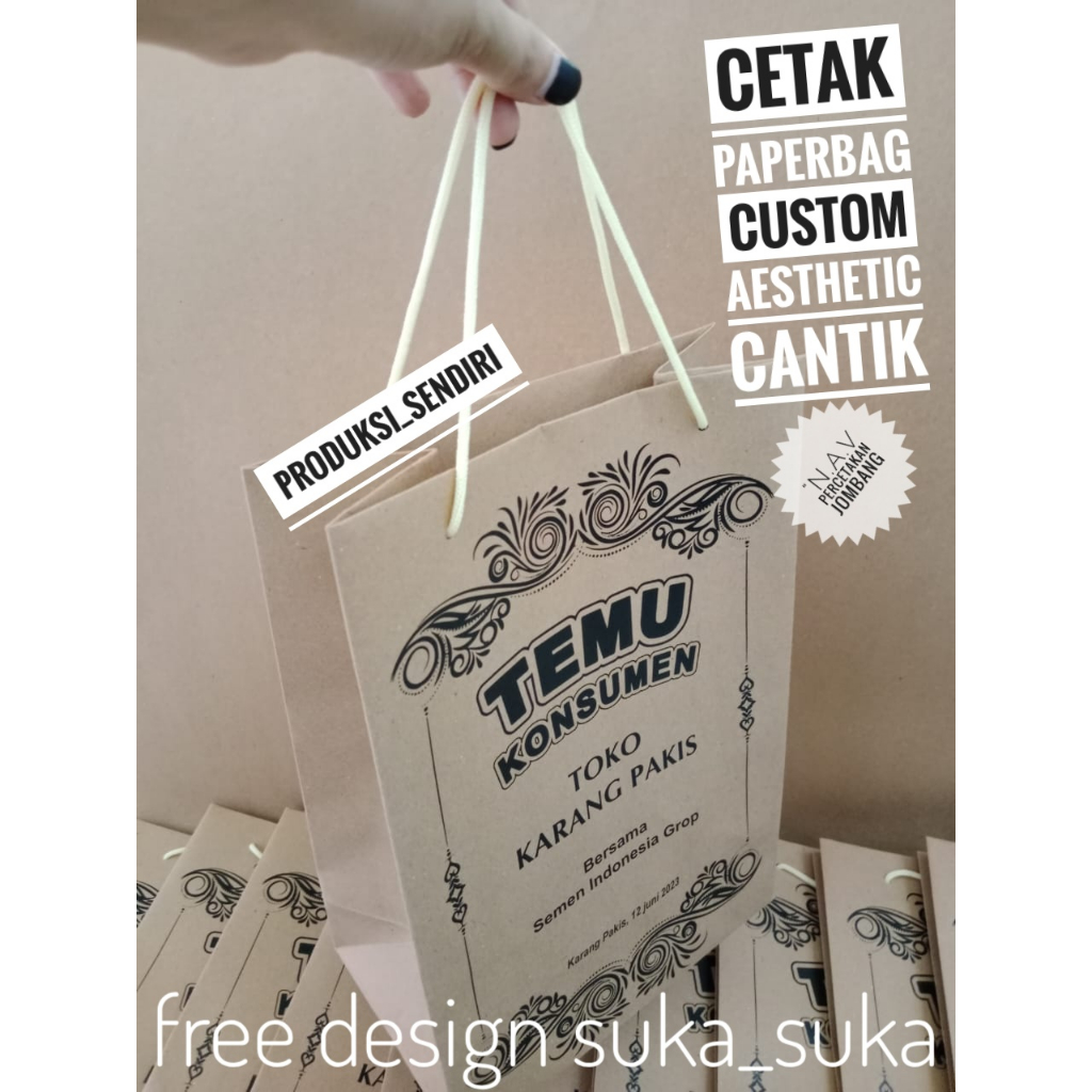 

PAPERBAG UK. 20 X 12 X 30 CUSTOM