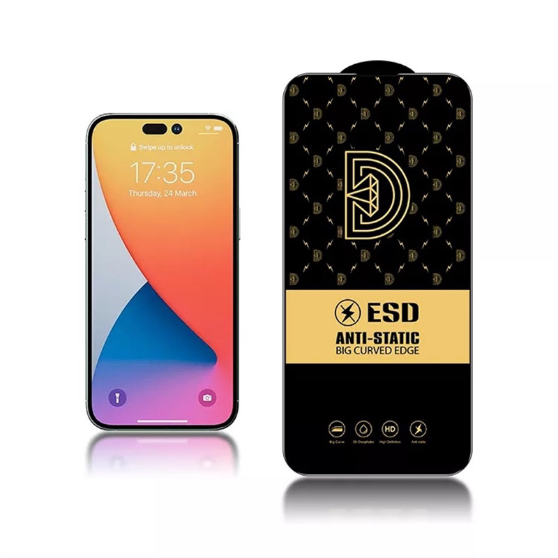 Tempered Glass ESD Anti Static Samsung A02 A02S A03 A03S A03 Core A04 A04 Core A04E A04S A10 A10S A20 A20S A30 A50 A70 A11 A12 A13 4G A14 5G A7 2018 - UA