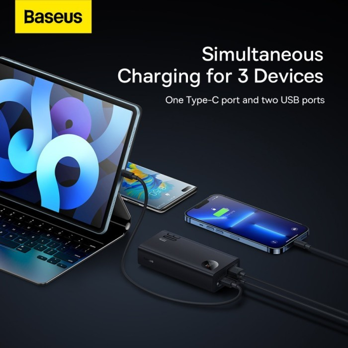 BASEUS ORIGINAL Powerbank Adaman2 10000mAh Power Bank 10000 mAh 3A Fast Charging Quick Charge PB Type C Input Output