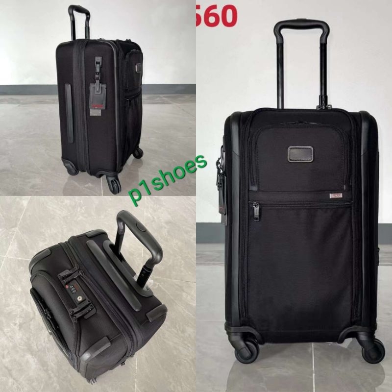 2203560 tas koper kabin series alpha 3 international dual acces 4 wheeled carry on luggage cabin