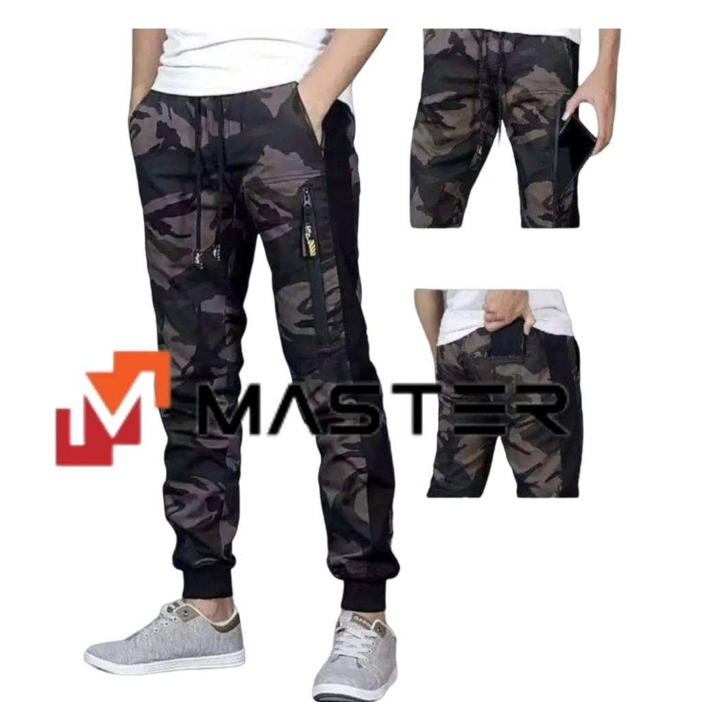 MASTER Celana Panjang Joger Pria Bahan Twil Tidak Mudah Luntur