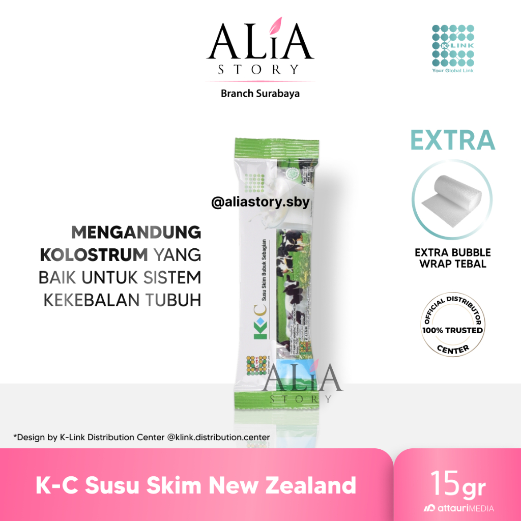 

K-C Susu Skim Bubuk Skim Milk Powder New Zealand 1 Sachet ALiA Story Surabaya K Link Official Original Store