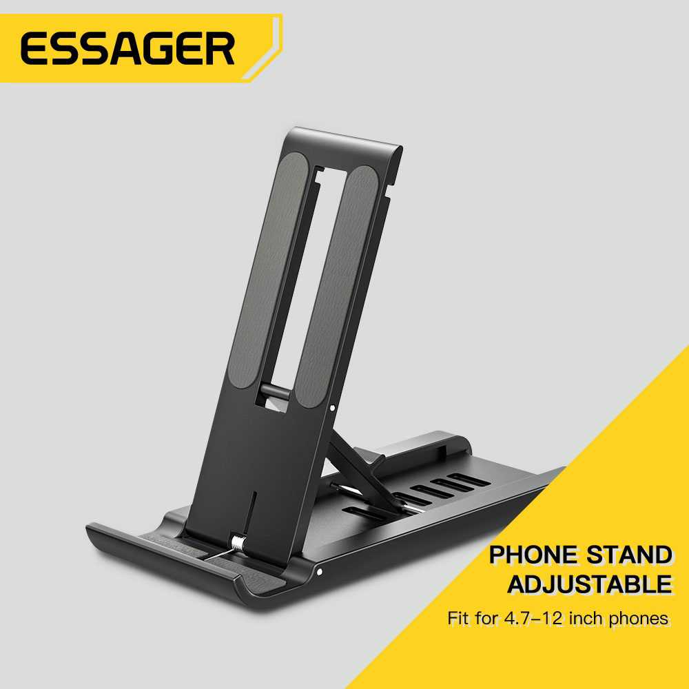 Stand Smartphone Holder 6 Level Adjustable Portable Anti Skid Sandaran Handphone Landscape Potrait Desain Stabil