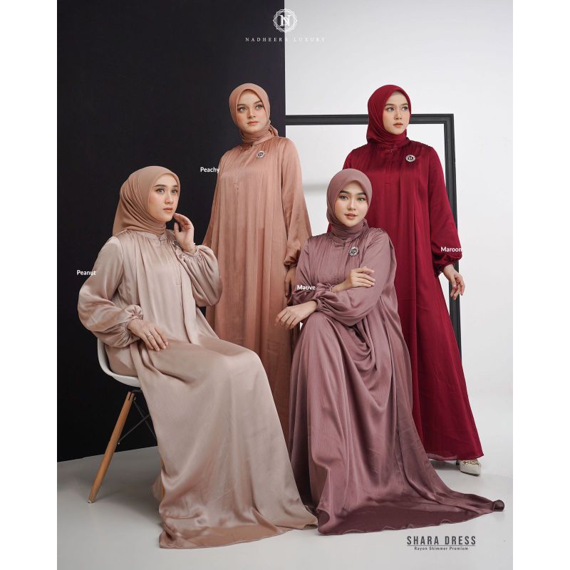 Shara Dress Nadheera Luxury Gamis Polos Mewah 2023