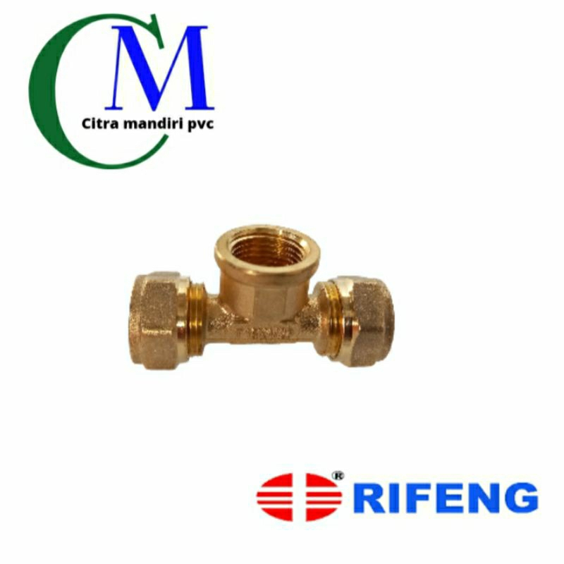 Female Tee - T 1620 X 1/2F X 1620 - tdd 3/4 x 1/2F - Rifeng