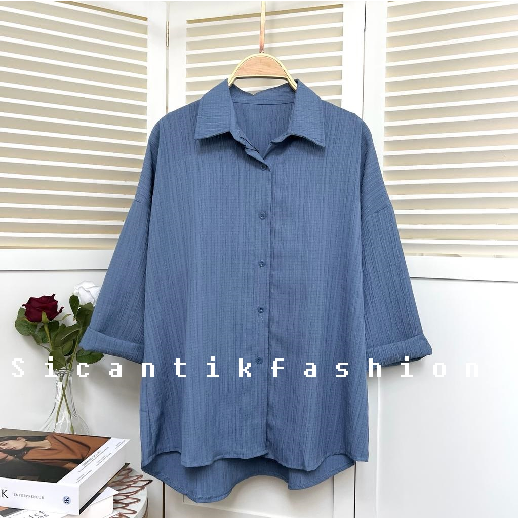 BLOUSE WANITA / KEMEJA WANITA / ATASAN WANITA OVERSIZE LADYCRUSH