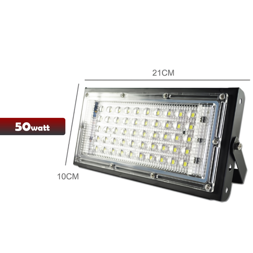 LAMPU SOROT LED tembak slim SMD 50w 50 watt floodlig -YOYOSOO