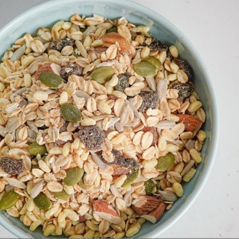 

MUESLI DRIED FRUIT MIX 1KG SEREAL SARAPAN SEHAT MURAH HEALTY FOOD GROSIR COD MEDAN