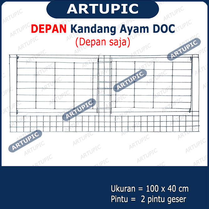 DEPAN SAJA Kandang Ayam DOC Pullet Pulet ARTUPIC Baterai Kandang