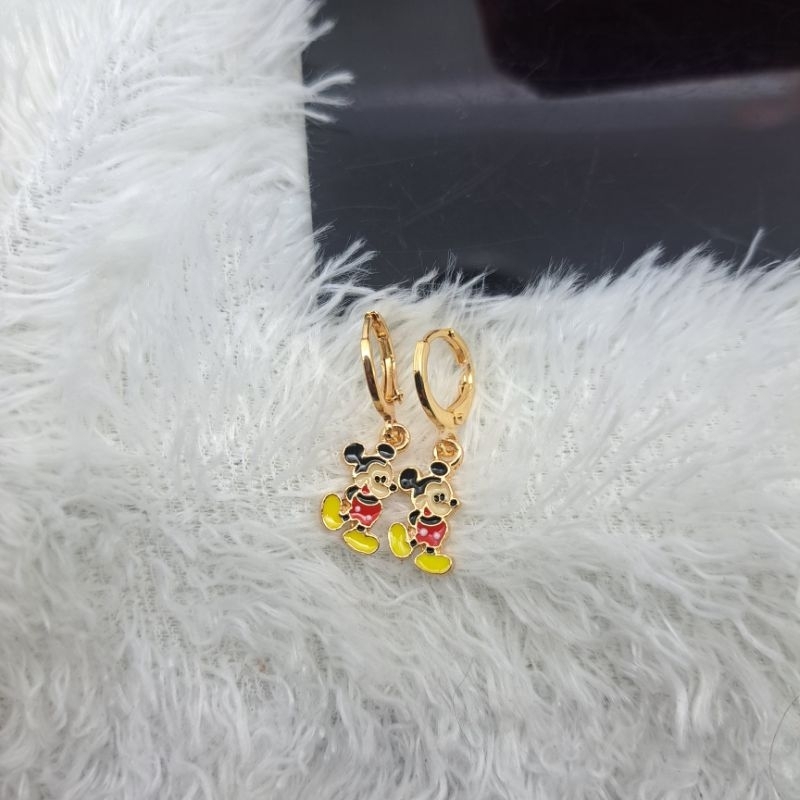 Anting Anak /balita micky mouse perhiasan imitasi anti karat