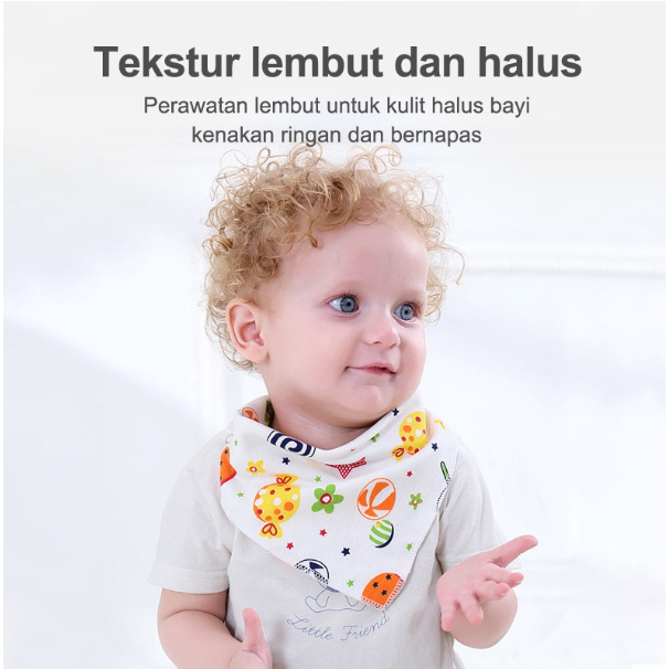 BIB BAYI / Celemek makan bayi / Slabber Segitiga Bayi / Tatakan Air Liur Bayi