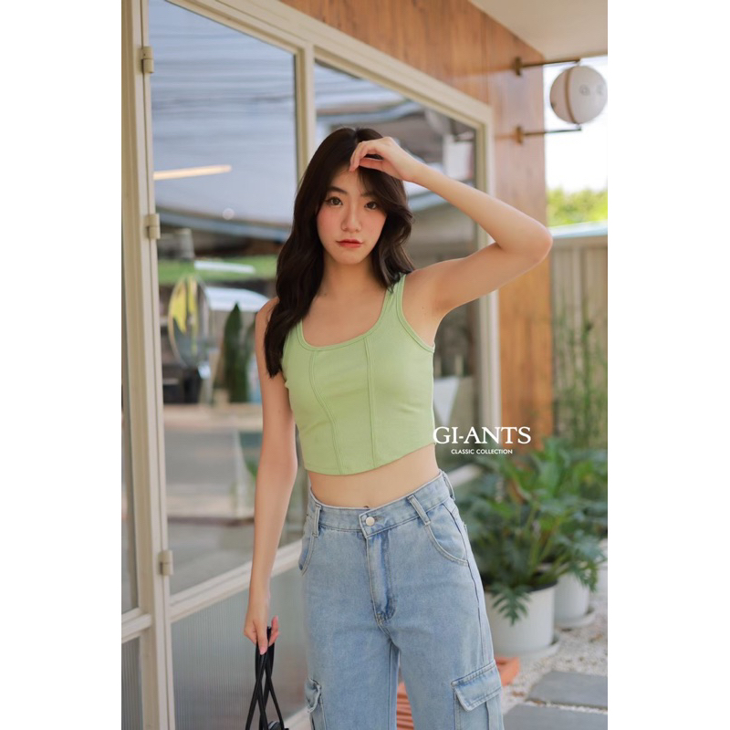 ATASAN TANK TOP GIANTS BASIC TERBARU KAOS CROP IMPORT BANGKOK (BJGB532)