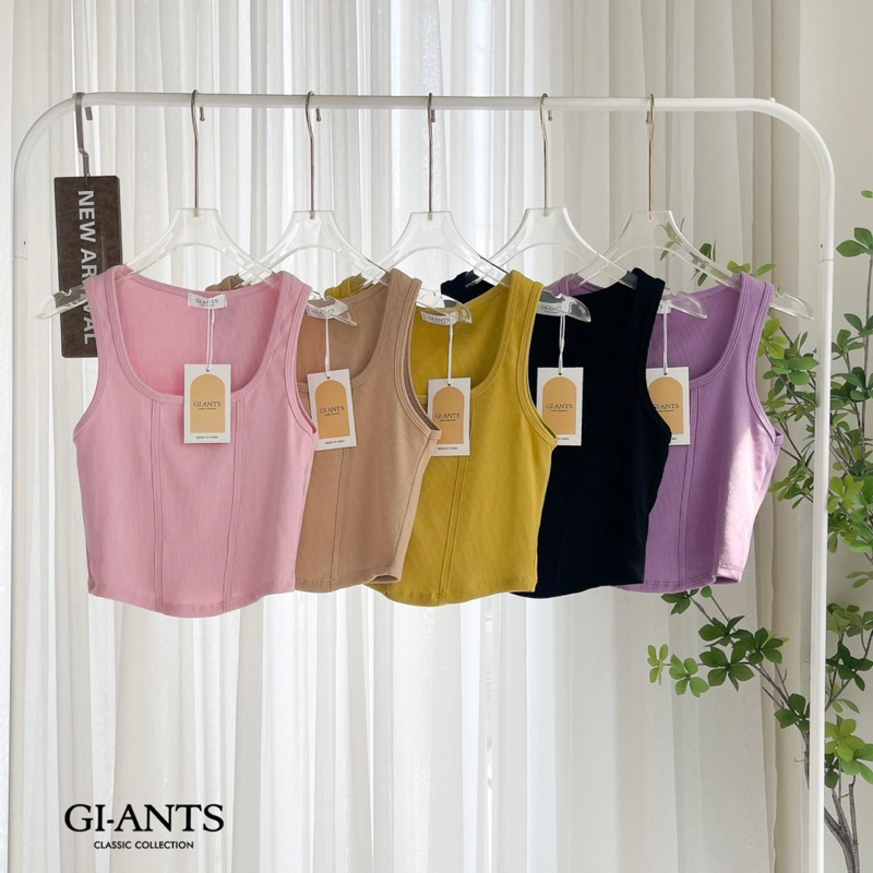 ATASAN TANK TOP GIANTS BASIC TERBARU KAOS CROP IMPORT BANGKOK (BJGB532)