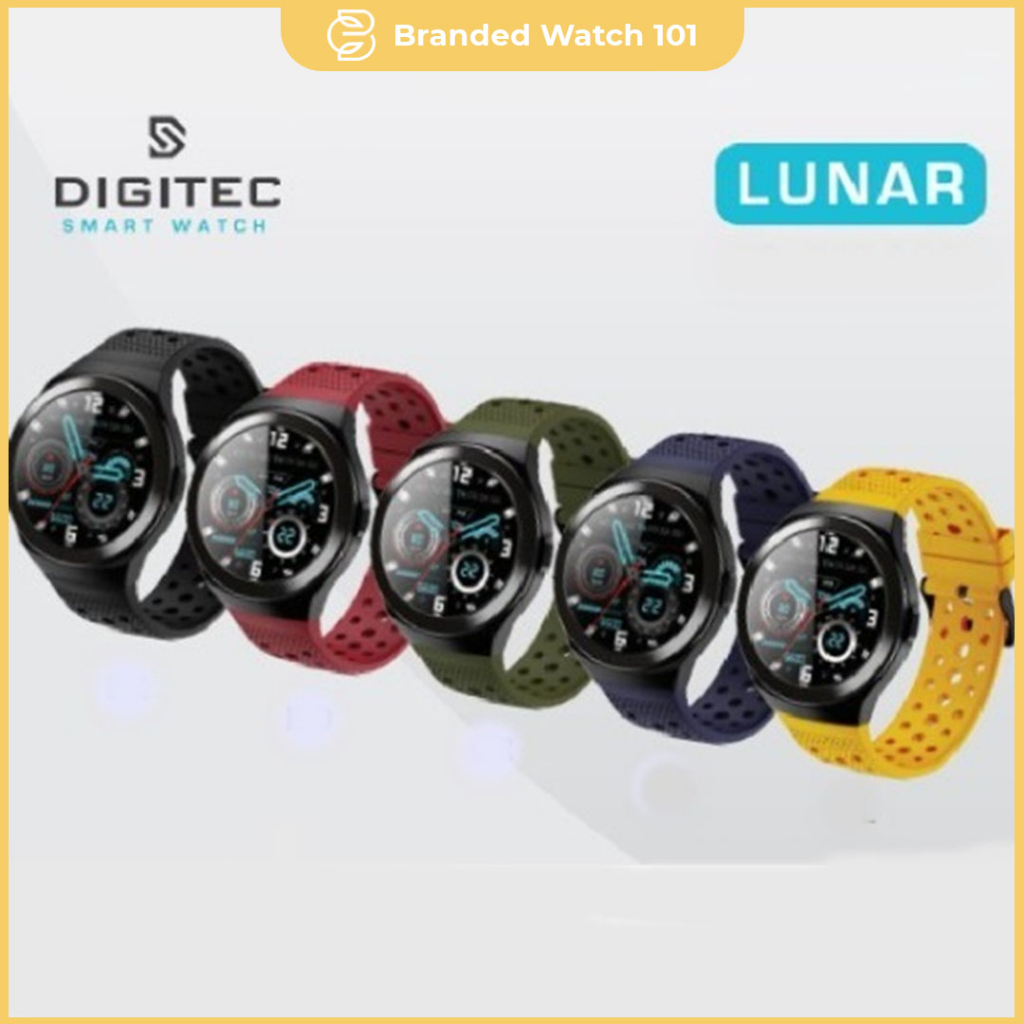 ORIGINAL Jam Tangan Pria Wanita Cocok Digitec Smart Watch LUNAR | Garansi Resmi, Rubber