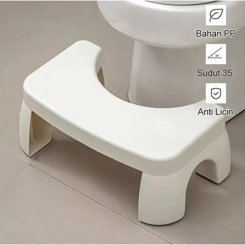 ⭐️ Jendela Kosmetik ⭐️ Bangku Toilet Kursi WC Bangku Sehat Bangku Kloset Toilet Stool Pijakan Kaki / Kursi Toilet Anti Pegal