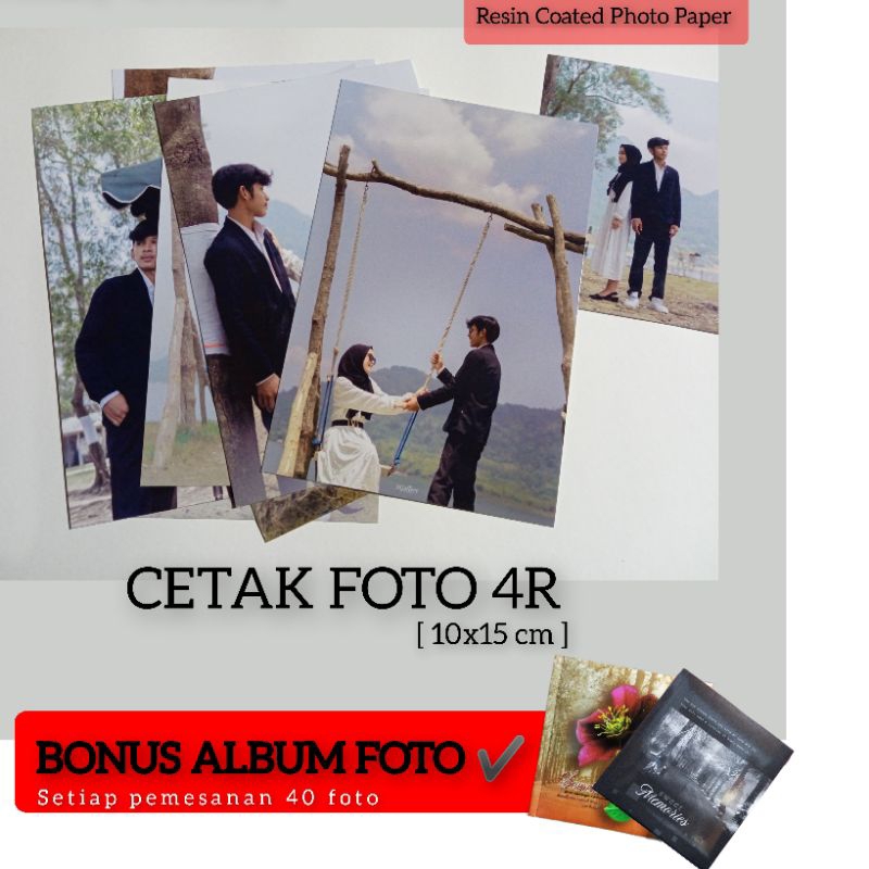 [GRATIS ALBUM FOTO] CETAK FOTO 4R RESIN COATED PROFESIONAL PHOTO PAPER