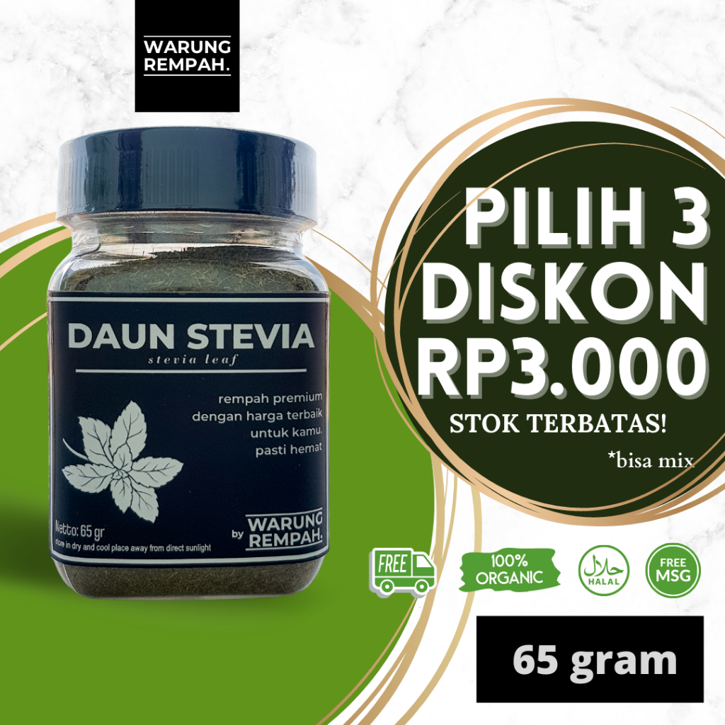 

Daun Stevia Pengganti Gula Tebu Zero Calorie