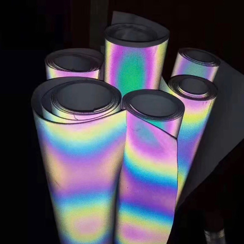 

polyflex reflektif rainbow 1roll lebar 60cm best quality