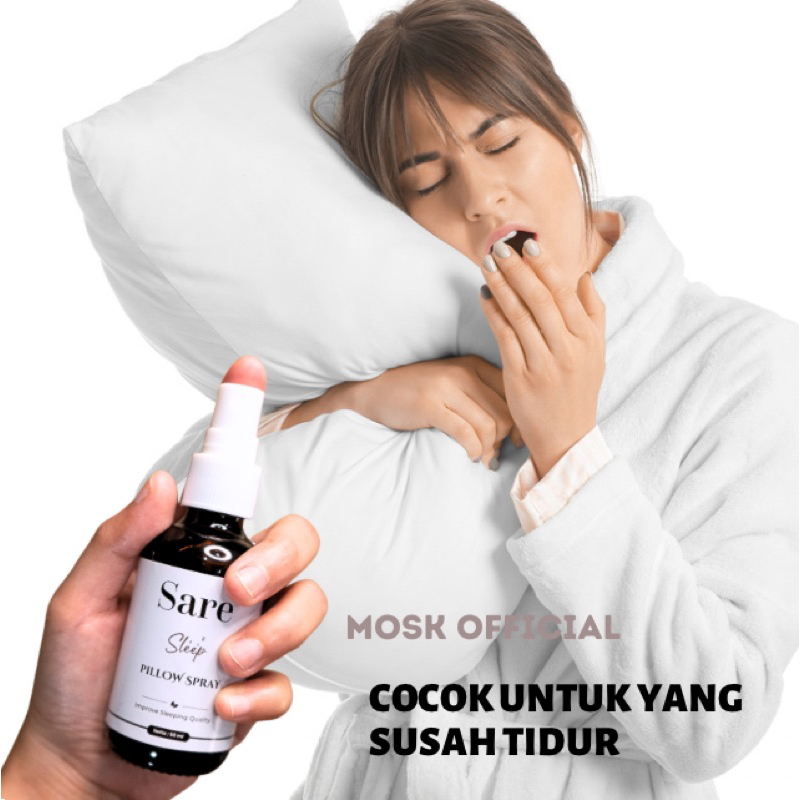 Sare pillow spray anti insomia | spray atasi insomia atasi insomia tanpa efek samping Sare anti insomia herbal