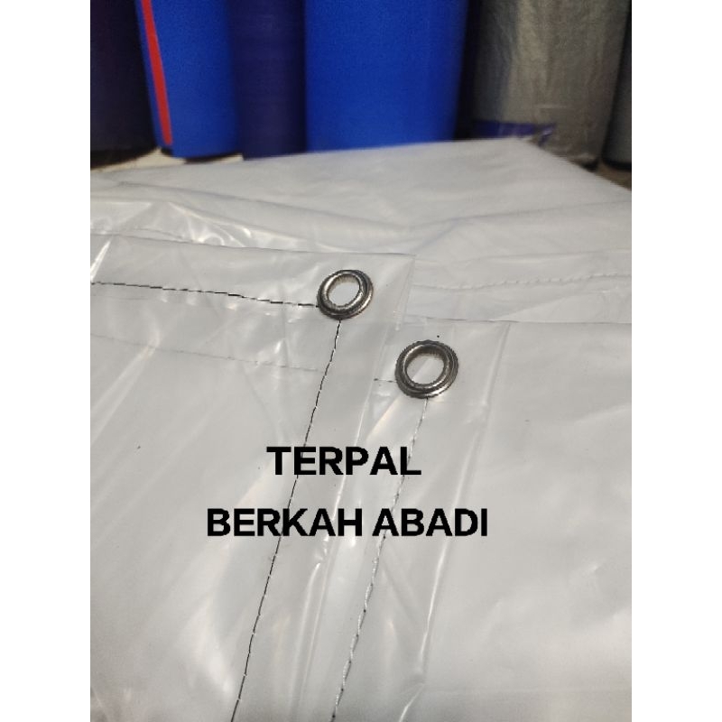 terpal plastik UV transparan 2x5 2 meter x 5 meter plastik tirai tenda atap tanaman