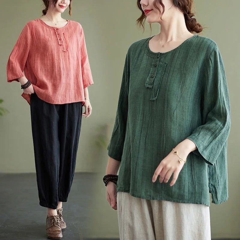 FS - lvanna Blouse Wanita Lady Crush Oversize Korean Style