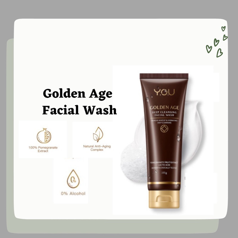 You Golden Age Deep Cleansing Facial Wash / Pembersih Wajah 100g