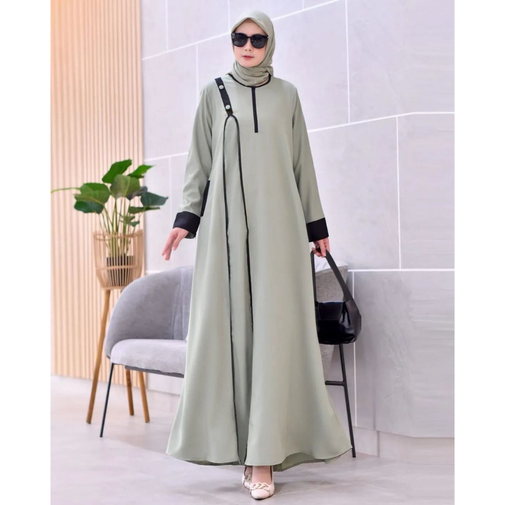 Audy Dress Syakilla Premium Baju Gamis Wanita Terbaru 2023 Gaun Pesta Fashion Muslim Baju Kondangan Wanita Kekinian