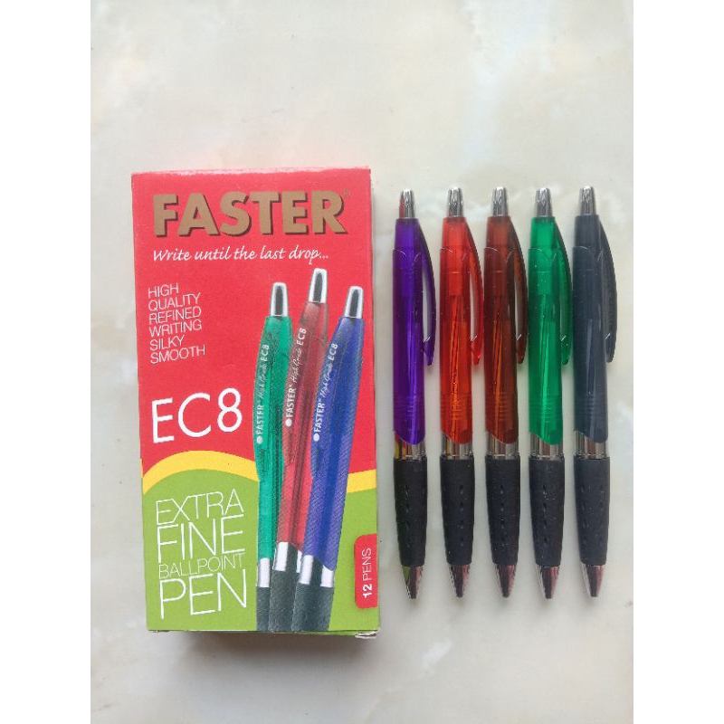 

Ballpoint / Bolpoin Faster EC8 Warna Hitam (2 Pcs) Murah