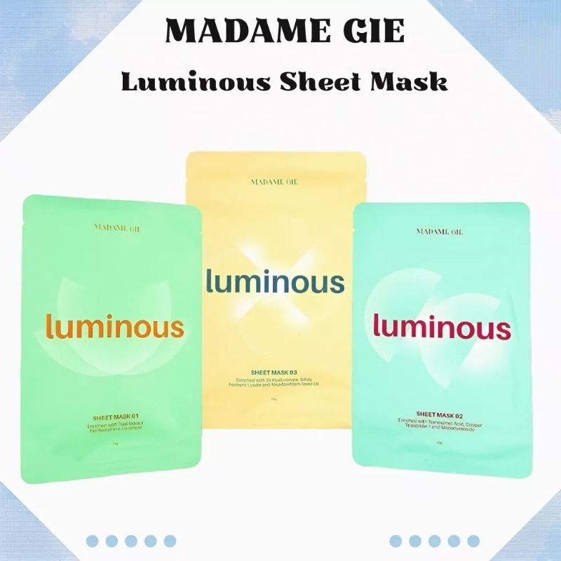 Madame Gie Luminous Sheet Mask