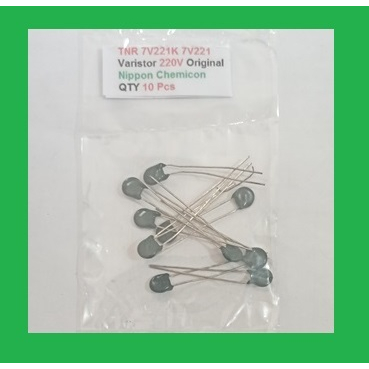 QTY 10 Pcs TNR 7V221K 7V221 Varistor 220V Original Nippon Chemicon