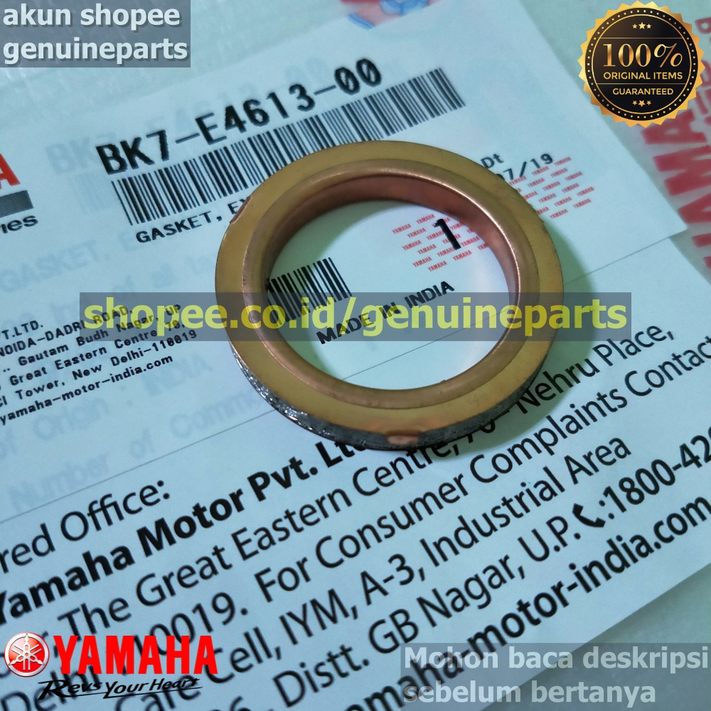 PAKING PACKING GASKET KNALPOT YZF R15 V3 ASLI ORIGINAL YAMAHA