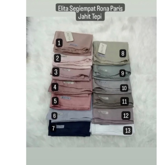 Jilbab Elita Segiempat Paris Rona