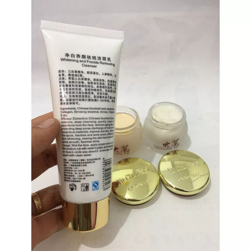 (Set 3in1 )Yu Chen Mei Cordyceps Sabun Cordyceps +Krim Siang +Kirim Malam Original /ISO