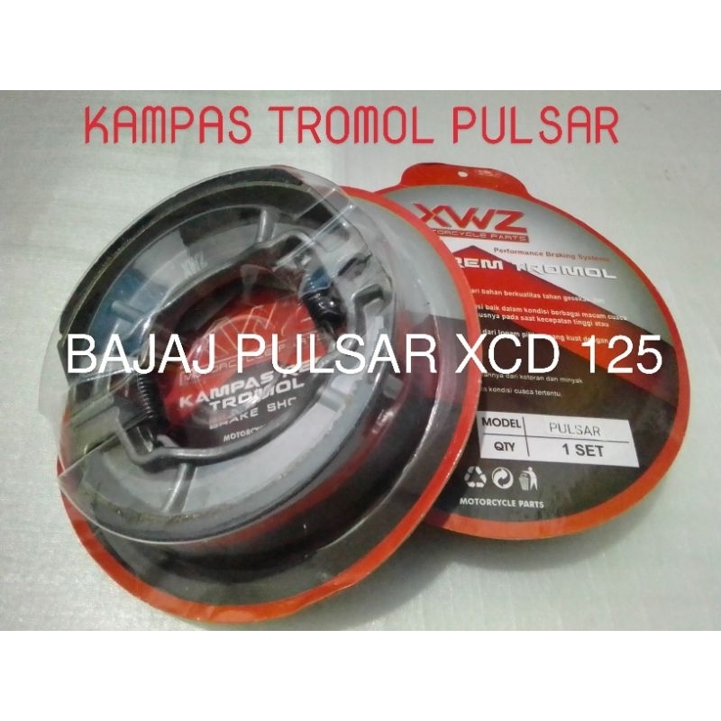 KAMPAS TROMOL REM BELAKANG BAJAJ PULSAR XCD 125 / PULSAR BAJAJ XCD 125