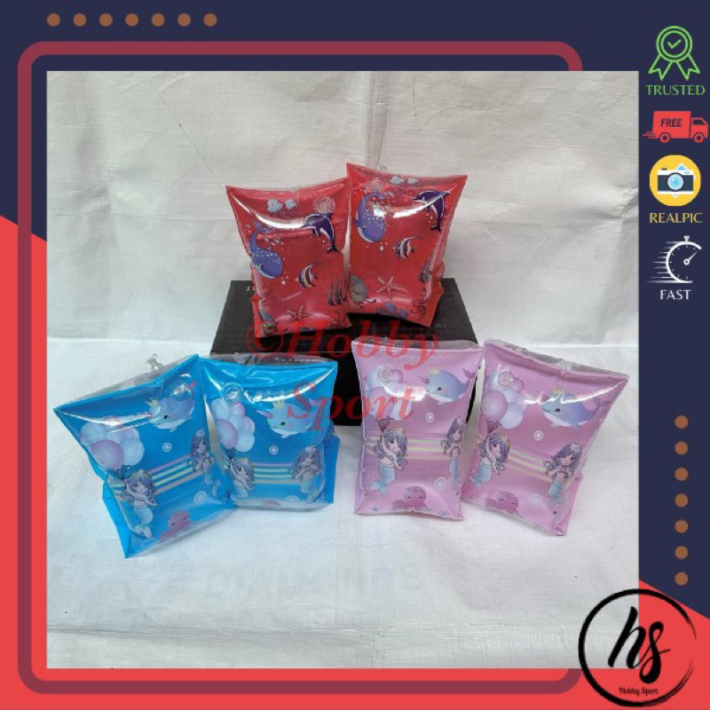 Ban Pelampung Lengan Anak Motif Renang Tangan Band Berenang Latihan Ok