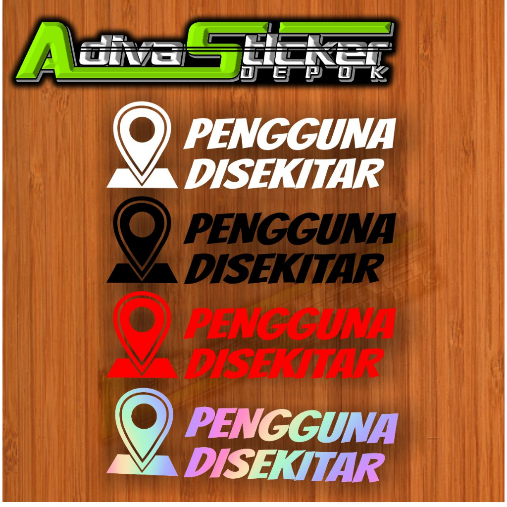 STIKER CUTTING PENGGUNA SEKITAR