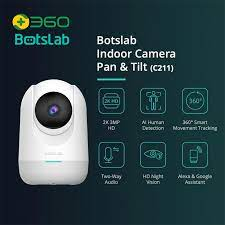 360 Botslab C211 Smart IP Camera CCTV Wifi PTZ 2K 3MP FHD