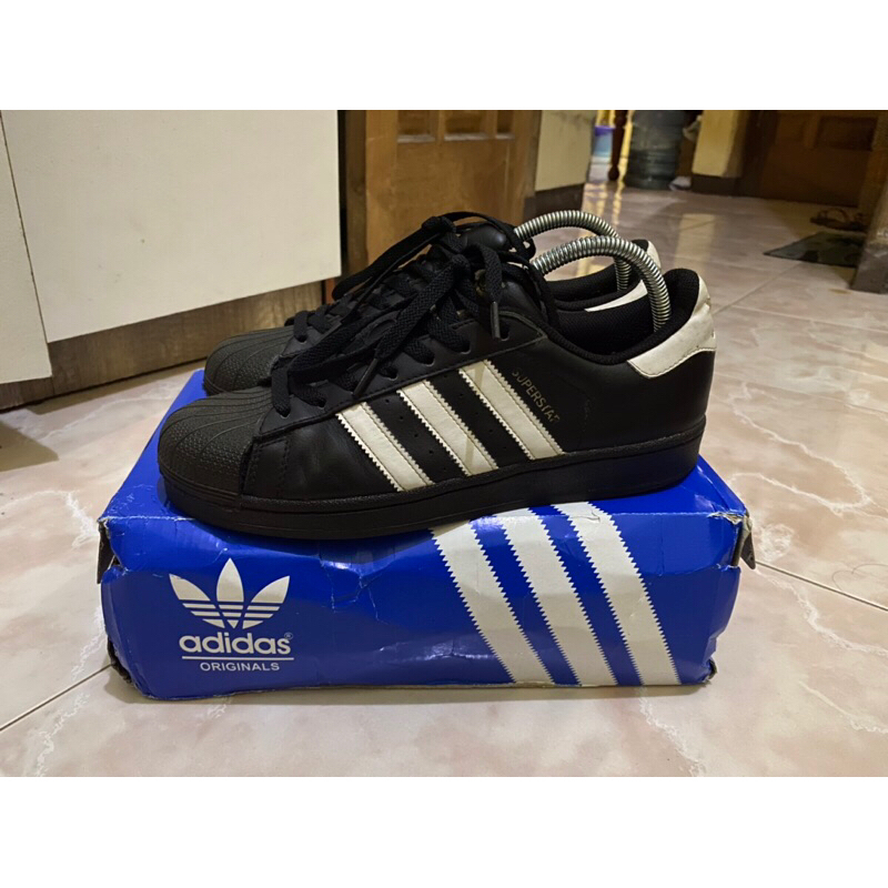 Adidas Superstar Hitam Black Second Bekas