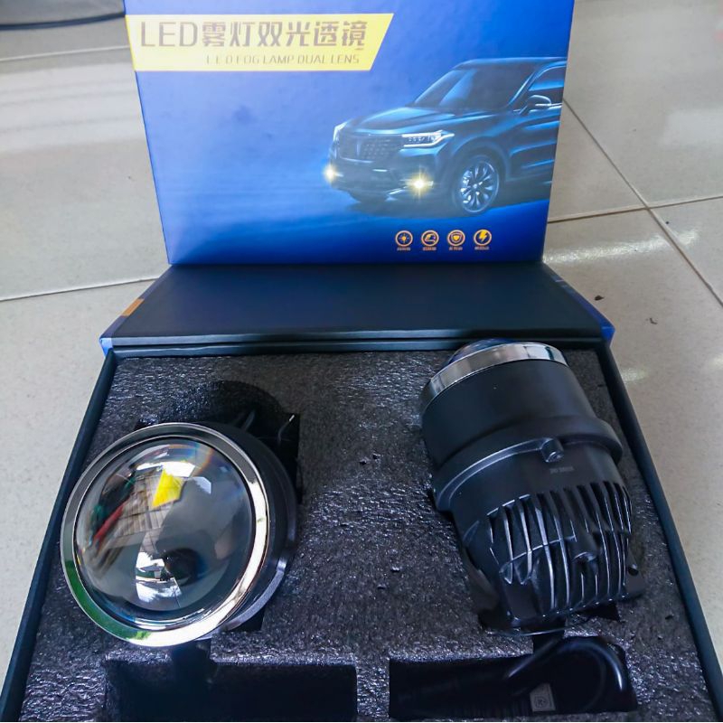 Foglamp Biled VINYX Q8 3 Warna lampu kabut LED Foglamp fog lamp universal original toyota nissan