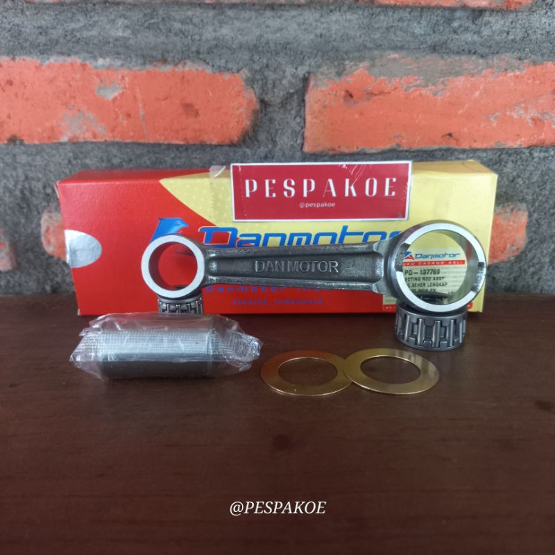 stang seher stang piston vespa original danmotor