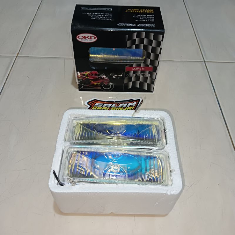 LAMPU TEMBAK SOROT PETAK KACA PELANGI SEMUA MOTOR SUPRA REVO SMASH KPH GRAND SUPRA X 125